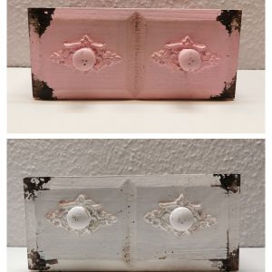 Übertopf Schublade Shabby chic Landhausstil geteilt Blumenkasten aus Holz